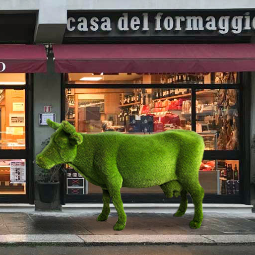 Scultura animale decorativa in erba sintetica GeoZoo