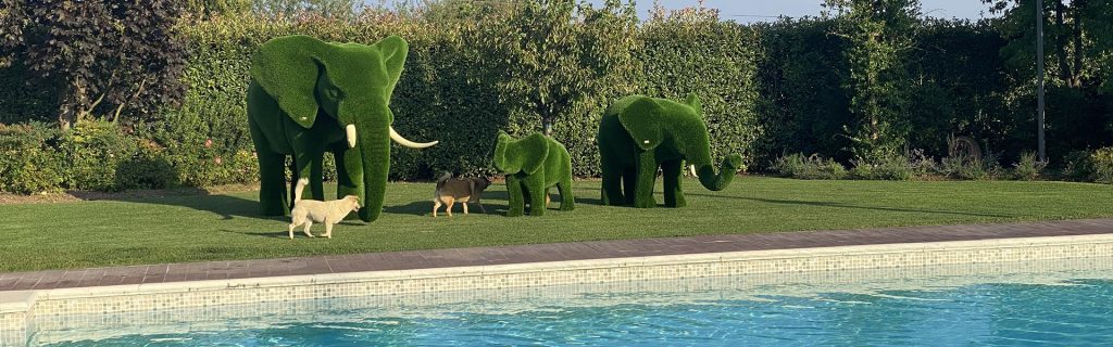 Sculture e figure di animali in erba sintetica GeoZoo Geo-Green Gavardo